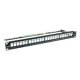 InLine® Patchfeld Leerblech 24-fach, für Keystone Snap-In 48,3 cm ( 19 Zoll )/1HE, schwarz