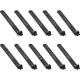 10er Pack InLine® Kabelbinder Silikon, wiederverschließbar, 97x10mm, schwarz