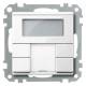 Merten MEG6212-0319 button 2-gang plus, m.RTR polarwhite System M