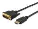 Equip HDMI->DVI-D Bidi. 1920x1200/60Hz St/St 3.00m schwarz Polybeutel