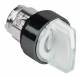 Schneider Electric ZB4BK15137 Illuminated selector switch, LED ws 3St. 45 ° M = r L + R = t Knebel kz Ring