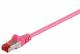 Goobay 93436 CAT 6 patch cable, S/FTP (PiMF), magenta - LSZH halogen-free, copper