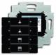 Busch Jaeger 2CKA006117A0208 BJ 6127/01-885 Tastsensor 4f mit BusAnkoppler UP-Sensoren für KNX schwarz matt