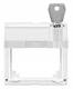 Merten 516319 intermediate ring with labeling field, polar white AQUADESIGN