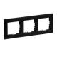 Legrand 765373 SEANO 3-fach Rahmen in Schwarz lackiert