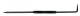 MIB Messzeuge 04054015 Scriber 250mm, straight u.gebogener 90 ° tip