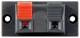 Goobay 11251 Speaker terminal - 2 pol.Klemmleiste red / black