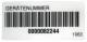 Ch. Beha 2389952 Beha barcode stickers roll of 250 in 1063, for Multitester 0701/0702