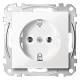 Socket Merten MEG2301-0319, polar white glossy System M