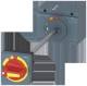 Siemens 3VA92770FK25 3VA9277-0FK25 door coupling rotary drive emergency stop door locking for 3VA52/61/62