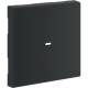 Hager GW1C9011 Wippe 1fach Linse für Tastsensormodul 55 mm hfr graphitschwarz