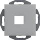 Hager GSETMM101LAN Mounting frame 1-way for MM type 10+Z-disc 55 alu