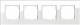 Gira 021412 cover white glass 0214 12, 4-Esprit