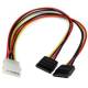 Startech.com PYO2LP4SATA 12in LP4 zu 2x SATA Stromversorgung Y-Kabeladapter