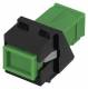 Rutenbeck KMK-SC OS2 APC green SC Keystone module SM sw 228090900