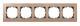 Merten MEG4055-3470 Holzrahmen,5-fach, Buche,M-PLAN