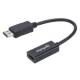 Manhattan 151634 Passiver DisplayPort auf HDMI-Kabeladapter, DisplayPort-Stecker auf HDMI-Buchse, 1080p@60Hz, schwarz