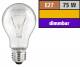 Bulb OSRAM, E27, 230V, 75W, clear
