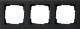 GIRA 021309 cover frame 3-fold E2 matt black