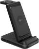 Goobay Wireless Charger wireless 3in1 charging device, 15 W – charges wirelessly up to 3 devices simultaneously
