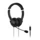 Kensington headset Hi-Fi with microphone, USB-C black