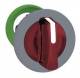 Schneider Electric ZB5FK1343C0 Schneider illuminated selector switch front, plastic, red, 3-position