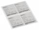 Hager FZ10TS1D Typenschild n.EN61439 95x115mm DIN A4 Bogen