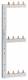 Hager KCF668S Phasenschiene senkrecht 63A links/rechts (sym.) L1L2L3N zu