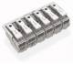 WAGO 294-4006 power connection terminal without PE contact without locking feet without imprint. 6p ws