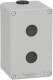 Schneider Electric XAPD2502 Schneider empty housing XAP, metal, gray, for 2x22mm, 80x130x77