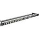 InLine® Patchfeld Leerblech 24-fach, für RJ45 Keystone Snap-In 48,3 cm ( 19 Zoll )/0.5HE schwarz