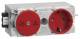 Hager GS12003020 socket / fine protection, Wago C-profile red