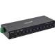 InLine® USB 3.2 Gen.1 Industrie-Hub, USB-C, 10-Port, mit Netzteil