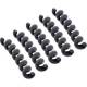 5er Pack InLine® Kabelspirale, Kabelmanager 1-fach, 100x16mm, schwarz