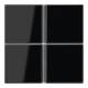Jung A404TSASW Tastensatz 4fach kpl Serie A/AS schwarz