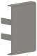 Ggk 4988 LFG LFG endplate / EST25X40GR, 25x40mm gray