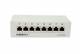 Synergy 21 S216314 Patch Panel 8xTP, CAT6A, 500Mhz, surface, light gray, Syner