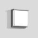 BEGA Gantenbrink 24070AK3 Wandleuchte silber 3000K
