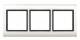 Merten 400344 AQUADESIGN-Frame 3-gang, white