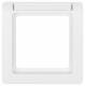 Berker 10116019 frame 1-fold with labeling field Q.1 polar white velvet