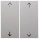 Berker 16441909 Wippen mit Aufdruck Symbol Pfeile S.1/B.1/B.3/B.7 Glas polarweiß
