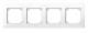 Merten 515419 M-PLAN frame 4- polar white, glossy