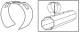 RADEMACHER 96000006 hanging clips for SW40 3-piece set, pack of 3