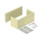 OBO Bettermann 7215784 ZSE90-41-17 LH strain relief for vertical cable routing 