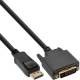 Inline 17112 DP zu DVI Konverterkabel, 2 m, schwarz