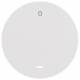 Berker 16242089 rocker m.klarer lens u., Imprint '0' R.1 / R.3 polarwhite