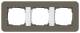 GIRA 0213416 Abdeckrahmen 3f E3 Umbra/Reinweiß