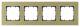 Siemens 5TG11243 DELTA miro aluminum frame 4-fold real material aluminum oxide yellow