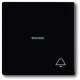 Busch Jaeger 2CKA001751A3044 BJ 1789 KI-885 cover. for button with future bell symbol linear black matt