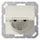 Jung AS1520BFKL SCHUKO Steckdose Klappdeckel bruchsicher Serie AS weiß